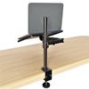 Fully Adjustable Extension with C Clamp Single Laptop Notebook Desk Mount Stand, Black (RCLT)