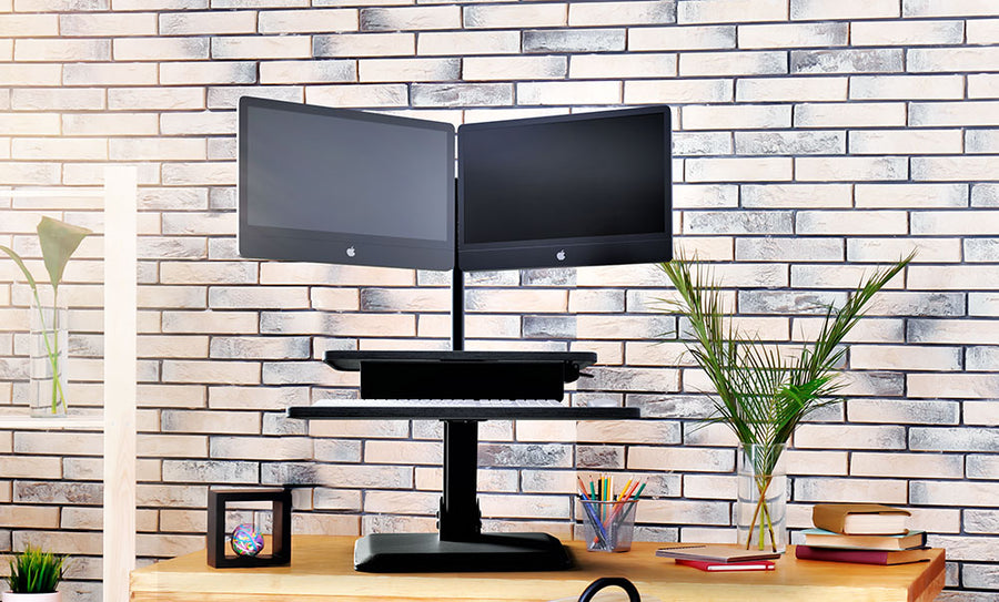 Dual Monitor Sit-Stand Desk Converter