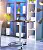 Instant Multi-Purpose Rolling Podium Lectern with Wheels Laptop Workstation, Height Adjustable Pneumatic Sit-Stand Mobile Laptop Cart
