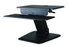 Black Height Adjustable Standing Desk Gas Spring Monitor Riser, Tabletop Sit to Stand Workstation Converter (model RDF)