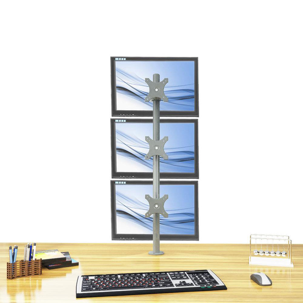 Triple Monitor Stand - Fix Type & Vertical (3MS-FTV)