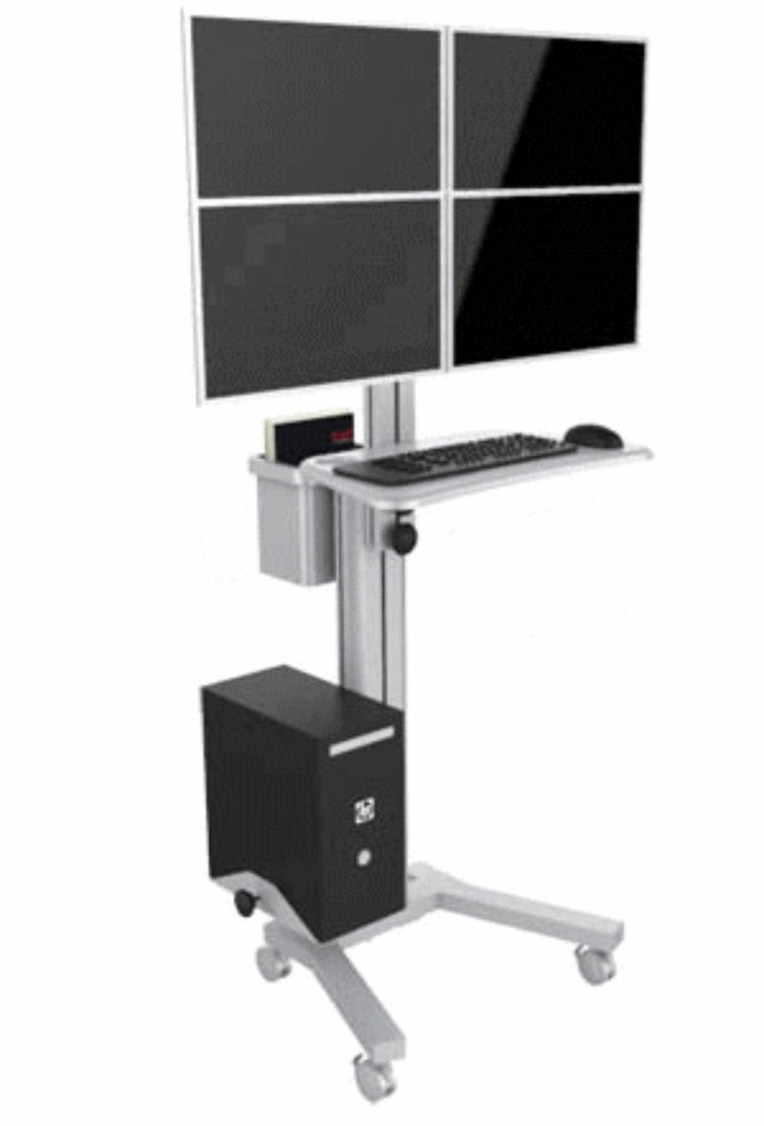 Four Computer Mobile Cart (MCT09-D)