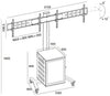 雙電視地板支架 TMC02 （帶可鎖定櫃）