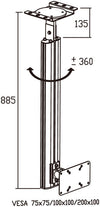 LCD TV Ceiling Mount CM 1201
