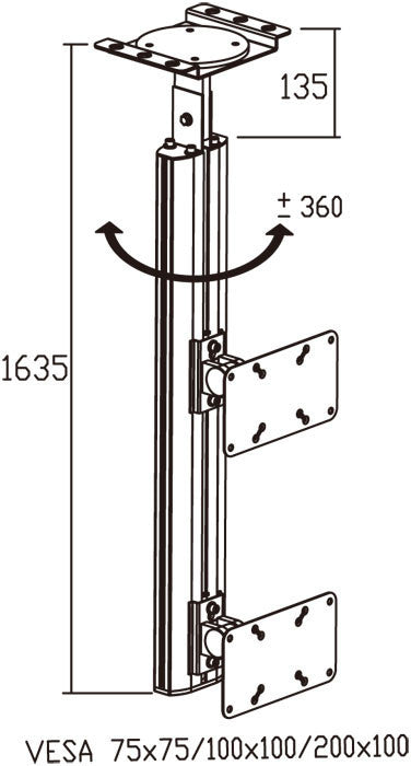 LCD Tv Ceiling Mount CM 1202A