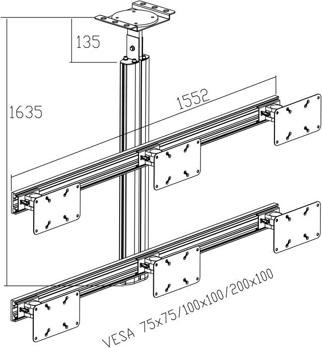 LCD TV Ceiling Mount CM 1206