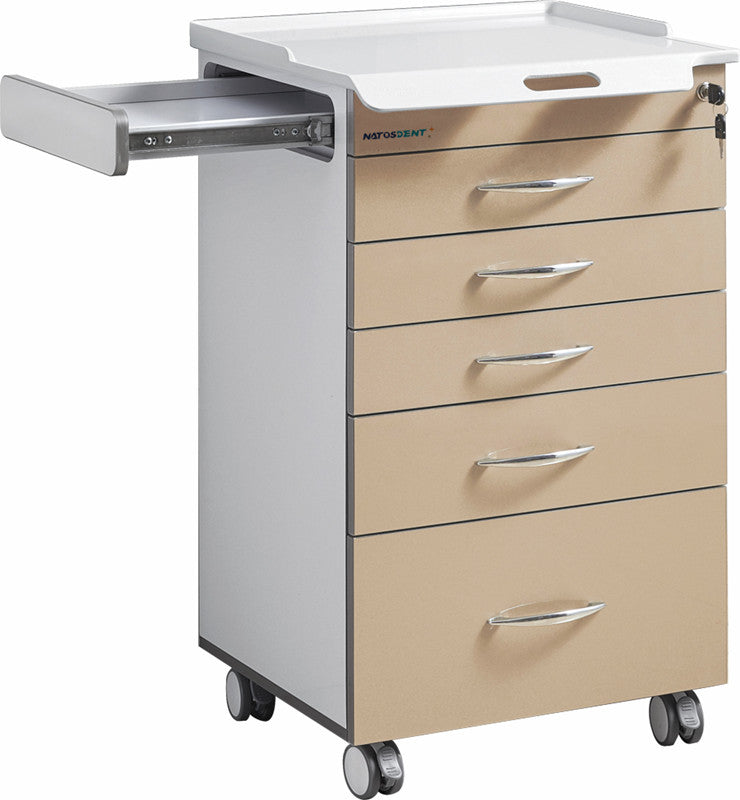 Dental Trolley For Instrument Storage Surgery with 5 Drawers