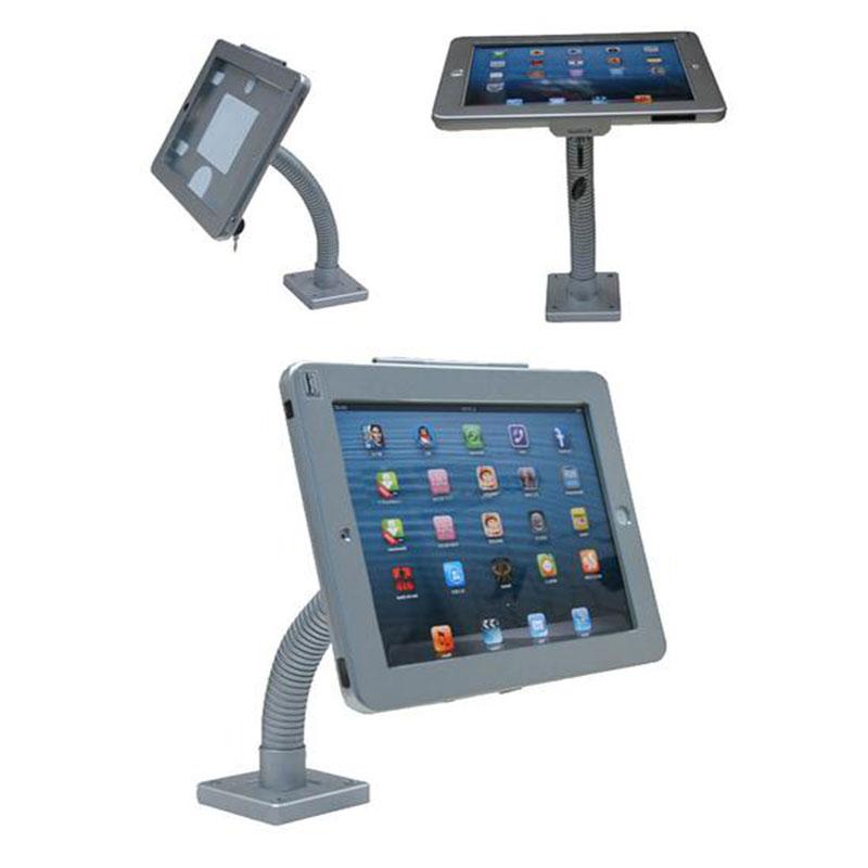 適用於iPad / Mini PC（IP7）的牆壁/書桌安裝座，具有鵝頸部ARM，適用於iPad 9.7,10.2 / 10.5和12.9