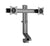 Dual 17" - 27" VESA Height Adjustable Screen Monitor Mount for Standing Desk Converter - Black