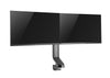 Dual 17" - 27" VESA Height Adjustable Screen Monitor Mount for Standing Desk Converter - Black