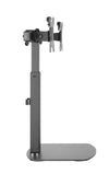Freestanding Pneumatic Vertical Lift Dual Monitor Stand - Adjustable Monitor Mount, Fits 2 Screens up to 27 Inch, Holds up to 6 kgs per Arm