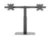 Freestanding Pneumatic Vertical Lift Dual Monitor Stand - Adjustable Monitor Mount, Fits 2 Screens up to 27 Inch, Holds up to 6 kgs per Arm