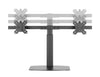 Freestanding Pneumatic Vertical Lift Dual Monitor Stand - Adjustable Monitor Mount, Fits 2 Screens up to 27 Inch, Holds up to 6 kgs per Arm