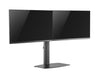 Freestanding Pneumatic Vertical Lift Dual Monitor Stand - Adjustable Monitor Mount, Fits 2 Screens up to 27 Inch, Holds up to 6 kgs per Arm