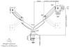 Premium雙顯示器氣體臂2MS-GL