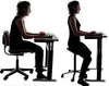 Ergonomic Adjustable Rolling Active Chair, Saddle Seat and AngleAdjustment, Black (E4008)