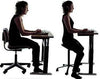 Ergonomic Adjustable Rolling Active Chair, Saddle Seat and Angle  Adjustment, Black (E4008)